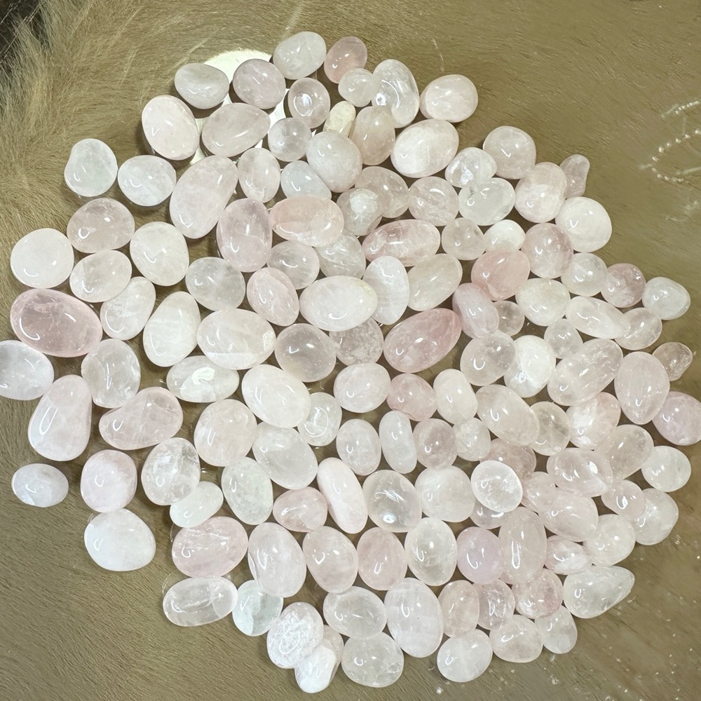 Small Rose Quartz Stones 8 OZ